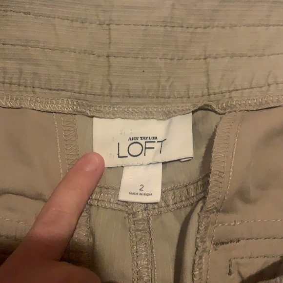 Loft Ann Taylor Khaki Skirt 2 - Picture 3 of 3